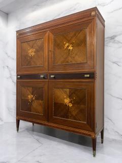 Giuseppe Anzani Italian Mid Century Sideboard Cabinet Bar with inlays by Giuseppe Anzani 1950s - 4357020