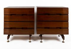 Giuseppe Brusadelli Pair Of Mid Century Teak Chests By Giuseppe Brusadelli 1960 - 4096273