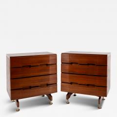 Giuseppe Brusadelli Pair Of Mid Century Teak Chests By Giuseppe Brusadelli 1960 - 4099745