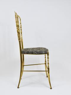 Giuseppe Gaetano Descalzi Chiavari Midcentury Brass Chair by Giuseppe Gaetano Descalzi Italy 1950s - 4214723