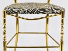 Giuseppe Gaetano Descalzi Chiavari Midcentury Brass Chair by Giuseppe Gaetano Descalzi Italy 1950s - 4214727