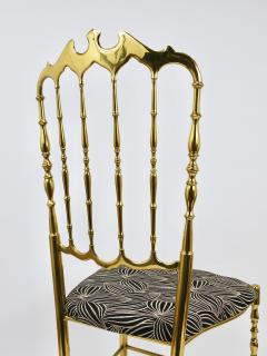 Giuseppe Gaetano Descalzi Chiavari Midcentury Brass Chair by Giuseppe Gaetano Descalzi Italy 1950s - 4214746