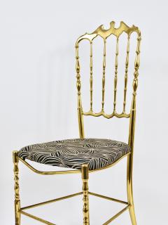 Giuseppe Gaetano Descalzi Chiavari Midcentury Brass Chair by Giuseppe Gaetano Descalzi Italy 1950s - 4214749