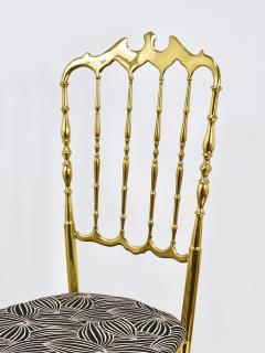 Giuseppe Gaetano Descalzi Chiavari Midcentury Brass Chair by Giuseppe Gaetano Descalzi Italy 1950s - 4214764