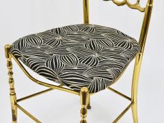 Giuseppe Gaetano Descalzi Chiavari Midcentury Brass Chair by Giuseppe Gaetano Descalzi Italy 1950s - 4214771