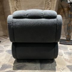 Giuseppe Munari 1960s ITALY Guiseppe Munari for Poltrona Deco Lounge Chairs New Gray Boucl  - 2985825
