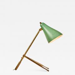 Giuseppe Ostuni 1950s Giuseppe Ostuni Ochetta Green Wall or Table Lamp for O Luce - 1577116