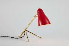 Giuseppe Ostuni 1950s Giuseppe Ostuni Ochetta Red Wall or Table Lamp for O Luce - 2048462
