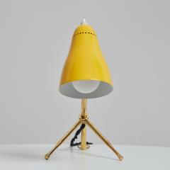 Giuseppe Ostuni 1950s Giuseppe Ostuni Ochetta Yellow Wall or Table Lamp for O Luce - 3425550