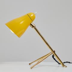 Giuseppe Ostuni 1950s Giuseppe Ostuni Ochetta Yellow Wall or Table Lamp for O Luce - 3425552