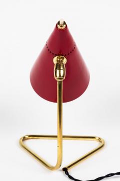 Giuseppe Ostuni 1950s Giuseppe Ostuni Red Cone Table Lamp for Oluce - 1031780