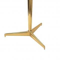 Giuseppe Ostuni Giuseppe Ostuni Attributed Brass Occasional Table with Lava StoneTop 1960s - 4215434