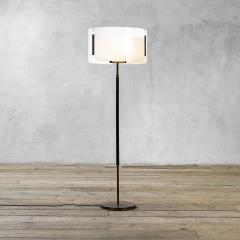 Giuseppe Ostuni Giuseppe Ostuni Oluce Floor Lamp in Brass and Plexi Diffuser 50s - 2959613