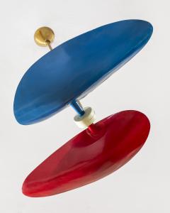 Giuseppe Ostuni Giuseppe Ostuni Pendant Lamp for Oluce Brass Metal 1950s - 4706082