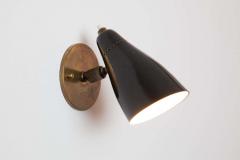 Giuseppe Ostuni Pair of 1950s Giuseppe Ostuni Model 101 Black Articulating Sconces for O Luce - 2265255