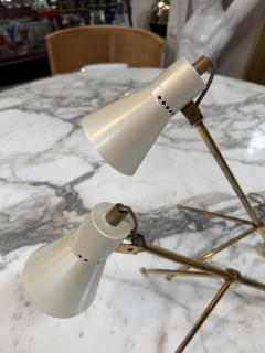 Giuseppe Ostuni Pair of Giuseppe Ostuni Style Italian Brass Table Lamps - 4610609