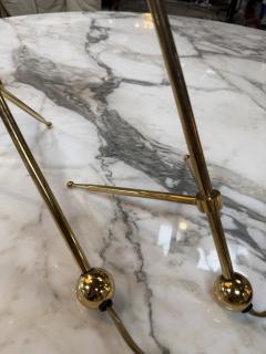 Giuseppe Ostuni Pair of Giuseppe Ostuni Style Italian Brass Table Lamps - 4610610