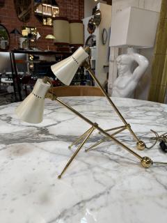 Giuseppe Ostuni Pair of Giuseppe Ostuni Style Italian Brass Table Lamps - 4610611
