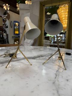 Giuseppe Ostuni Pair of Giuseppe Ostuni Style Italian Brass Table Lamps - 4610612