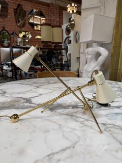 Giuseppe Ostuni Pair of Giuseppe Ostuni Style Italian Brass Table Lamps - 4610614