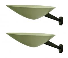 Giuseppe Ostuni Pair of Model 131 Uplighter Sconces by Giuseppe Ostuni for Oluce Italy 1950s - 4099255