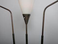 Giuseppe Ostuni Rare Giuseppe Ostuni for O Luce lucite shade adjustable floor lamp Italy c1950 - 4750569