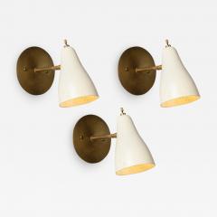 Giuseppe Ostuni Set of 3 1950s Perforated Italian Sconces in the Manner of Giuseppe Ostuni - 925029