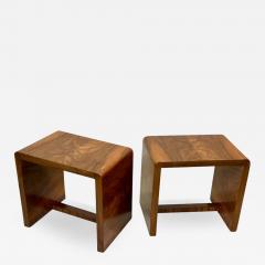 Giuseppe Pagano Pogatschnig Pair Italian Mid century Modern Rationalist Elm Wood Benches Giuseppe Pagano - 3323604