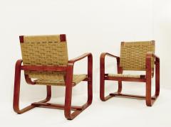 Giuseppe Pagano Pogatschnig Pair of Mid Century Bocconi Armchairs by Giuseppe Pagano Gino Maggioni - 2577180