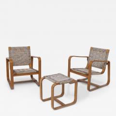 Giuseppe Pagano Pogatschnig Set of chairs and ottoman by Giuseppe Pagano - 3805025