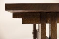 Giuseppe Rivadossi Dining Table in Slavonian Oak by Officina Rivadossi Italy 1970s - 3799432