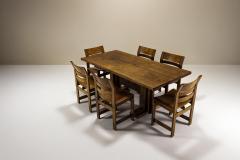 Giuseppe Rivadossi Giuseppe Rivadossi Dining Table in Slavonian Oak Italy 1980s - 4083762