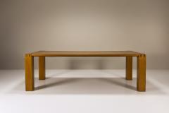 Giuseppe Rivadossi Large Giuseppe Rivadossi Dining Room Table in Oak Italy 1970s - 4300052
