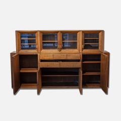 Giuseppe Rivadossi Oak Wood Cabinet by Giuseppe Rivadossi circa 1970 - 3636648