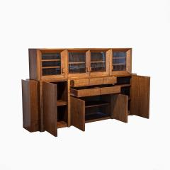 Giuseppe Rivadossi Oak Wood Cabinet by Giuseppe Rivadossi circa 1970 - 3636650