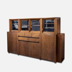 Giuseppe Rivadossi Oak Wood Cabinet by Giuseppe Rivadossi circa 1970 - 3636651