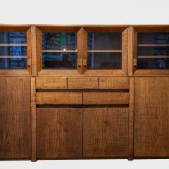 Giuseppe Rivadossi Oak Wood Cabinet by Giuseppe Rivadossi circa 1970 - 3636653