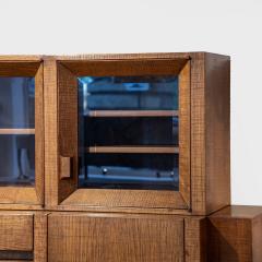 Giuseppe Rivadossi Oak Wood Cabinet by Giuseppe Rivadossi circa 1970 - 3636656