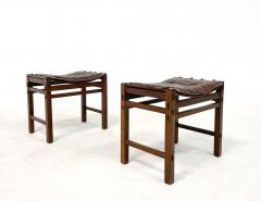 Giuseppe Rivadossi Pair of Italian Mid Century Modern Stools by Giuseppe Rivadossi - 3053371