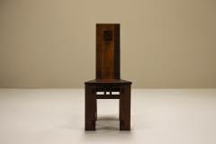 Giuseppe Rivadossi Six High Back Dining Chairs in the Style of Giuseppe Rivadossi Italy 1970s - 4300121
