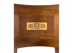 Giuseppe Rivadossi c1980 Giuseppe Rivadossi carved walnut rocking chair Italy - 3466428