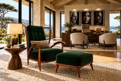 Giuseppe Scapinelli Armchair in Ivory Wood and Green Velvet by Giuseppe Scapinelli Lot 581C - 4815728