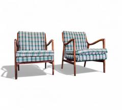 Giuseppe Scapinelli Armchairs in Caviuna Wood Fabric Giuseppe Scapinelli 1950s Lot 833 - 4309226