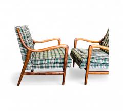 Giuseppe Scapinelli Armchairs in Caviuna Wood Fabric Giuseppe Scapinelli 1950s Lot 833 - 4309227
