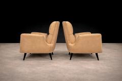 Giuseppe Scapinelli Armchairs in Hardwood Suede Giuseppe Scapinelli 1950s - 4579473