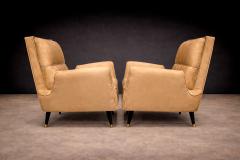 Giuseppe Scapinelli Armchairs in Hardwood Suede Giuseppe Scapinelli 1950s - 4579479