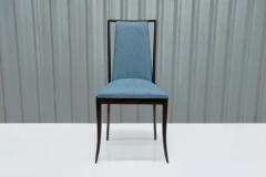 Giuseppe Scapinelli Brazilian Modern 4 Chair Set in Hardwood Blue Fabric by G Scapinelli Brazi - 3186553