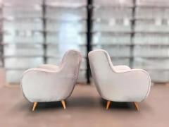 Giuseppe Scapinelli Brazilian Modern Armchairs in Hardwood Ultra suede Giuseppe Scapinelli 1950s - 3910400