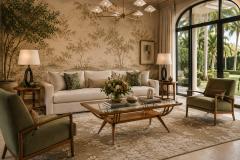 Giuseppe Scapinelli Brazilian Modern Coffee Table in Cavi na Wood Glass Giuseppe Scapinelli - 4635984
