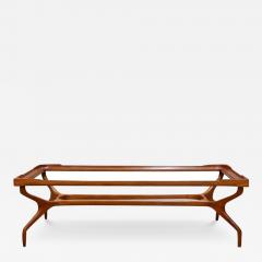 Giuseppe Scapinelli Brazilian Modern Coffee Table in Hardwood Glass Giuseppe Scapinelli 1950s - 3713144